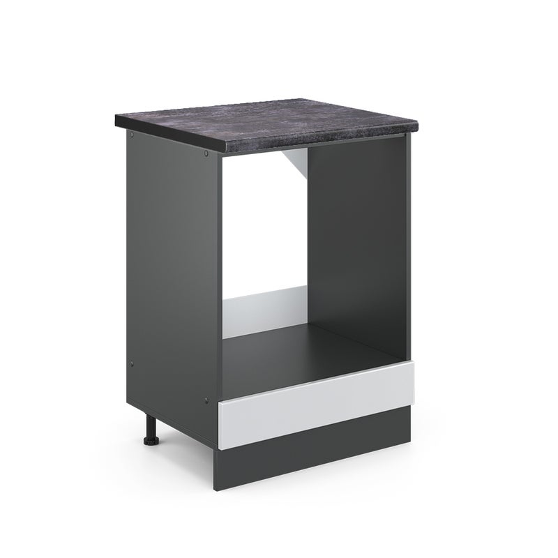 Vicco Szafka kuchenna R-Line, Biały wysoki połysk, 60 cm , BP Antracyt