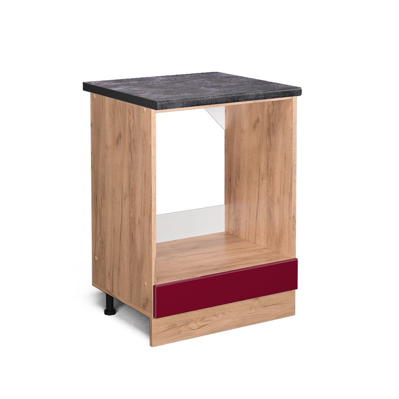 Vicco Szafka kuchenna R-Line, Czerwony połysk, 60 cm , BP Antracyt