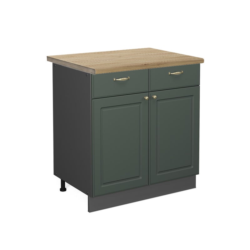 Vicco Szafka dolna do kuchni Fame-Line, Green Gold Country, 80 cm , BP Dąb