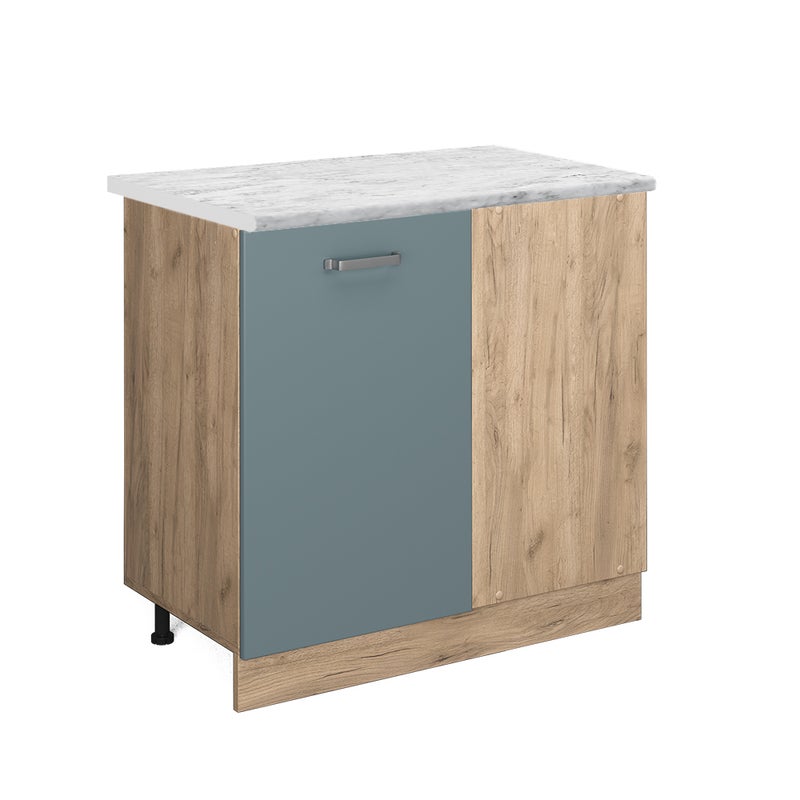 Vicco Szafka narożna R-Line, Niebiesko-szary, 86 cm BR Marmur