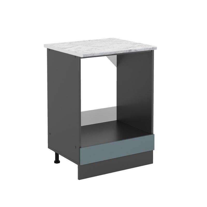 Vicco Szafka kuchenna R-Line, Niebiesko-szary, 60 cm BR Marmur