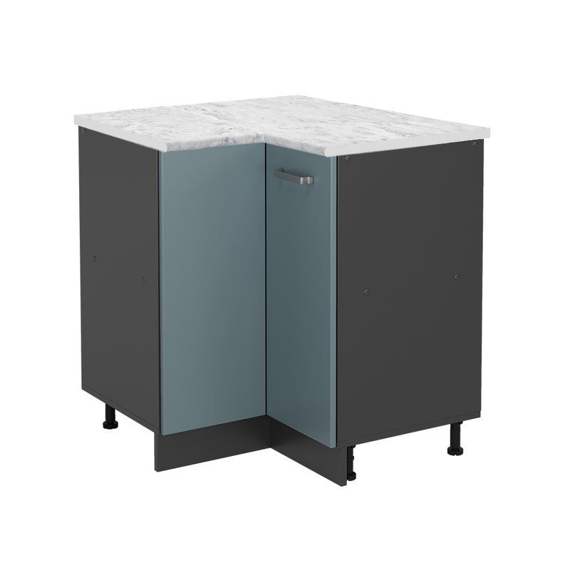 Vicco Szafka narożna R-Line, Niebiesko-szary, 75.6 cm BR Marmur