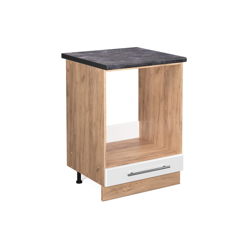 Vicco Szafka kuchenna Fame-Line, Biały wysoki połysk, 60 cm , BP Antracyt