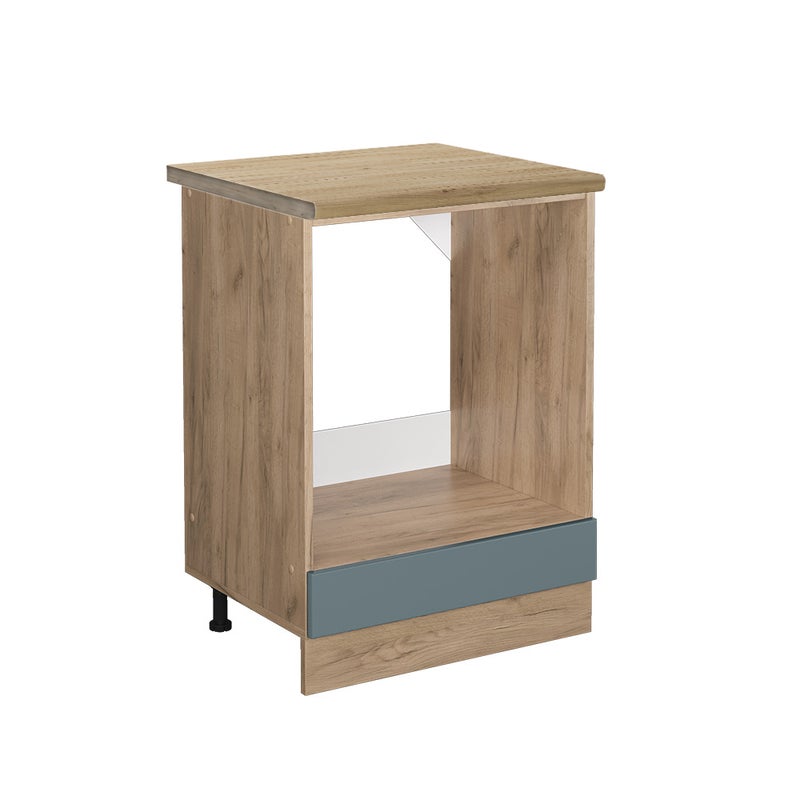 Vicco Szafka kuchenna R-Line, Niebiesko-szary, 60 cm , BP Dąb