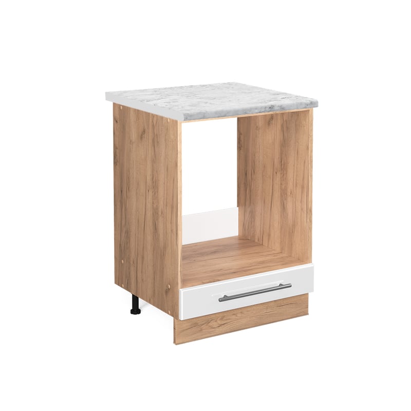 Vicco Szafka kuchenna Fame-Line, Biały wysoki połysk, 60 cm , BP Marmur