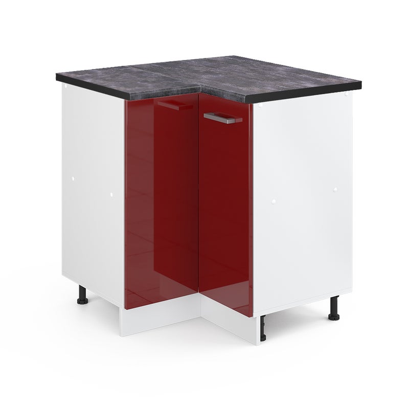 Vicco Szafka narożna R-Line, Czerwony połysk, 75.6 cm , BP Antracyt