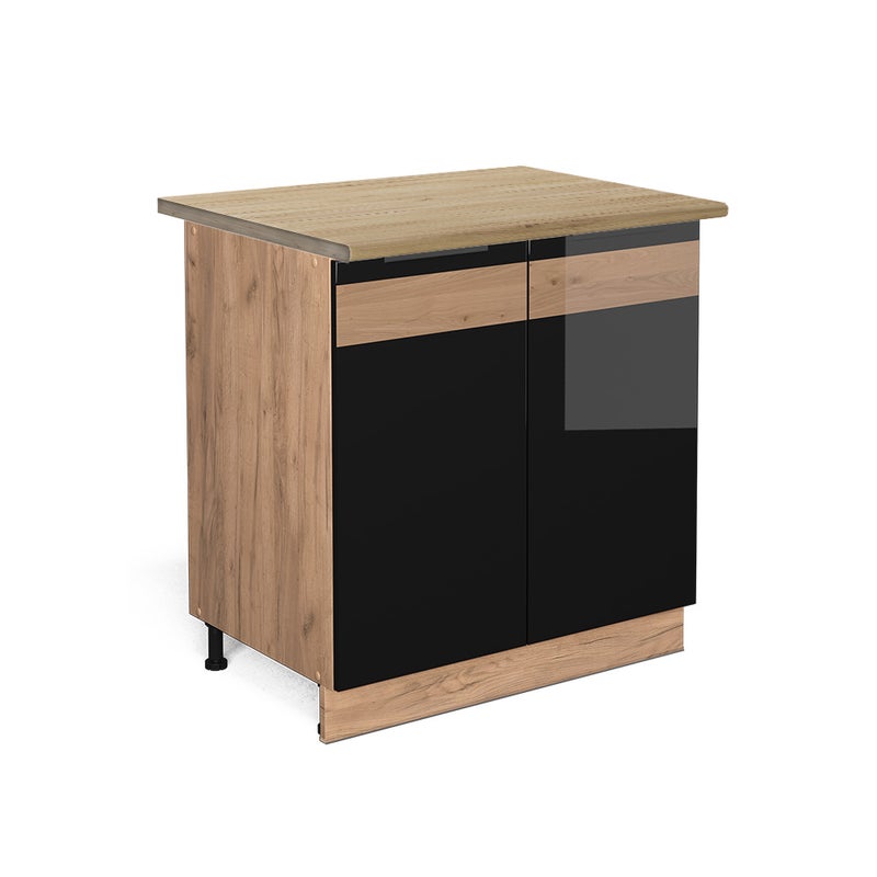 Vicco Szafka kuchenna R-Line, Antracytowy domek wiejski, 60 cm , BP Marmur
