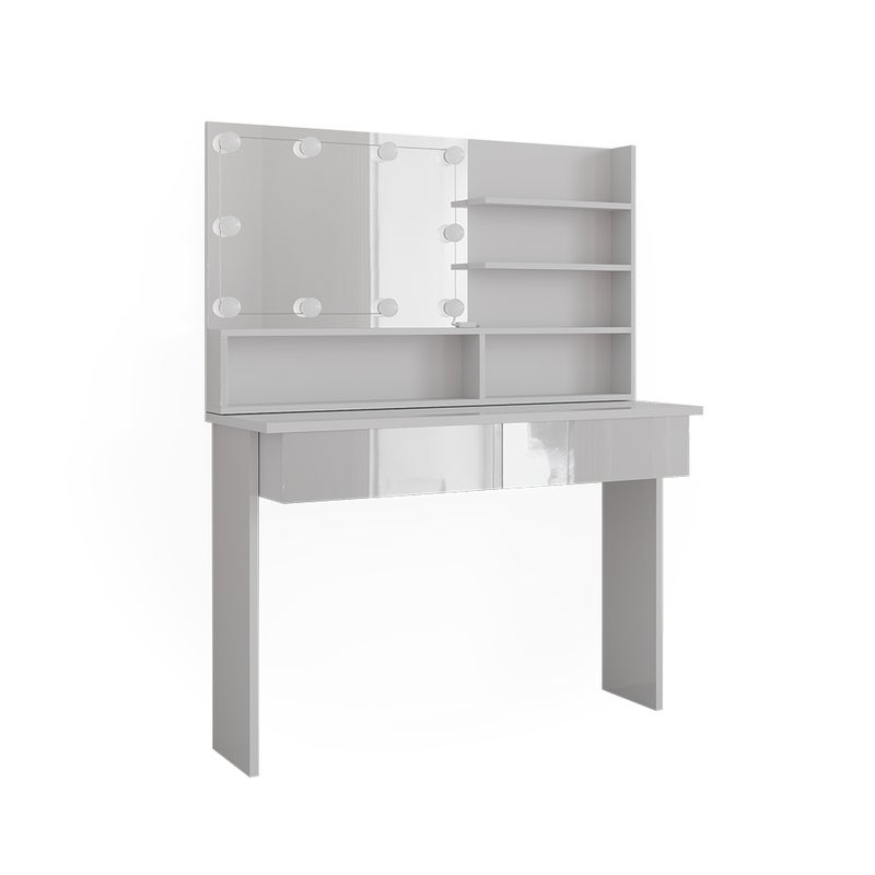 Vicco Stół Madalitional Azur, Biały, 120 cm z oświetleniem LED