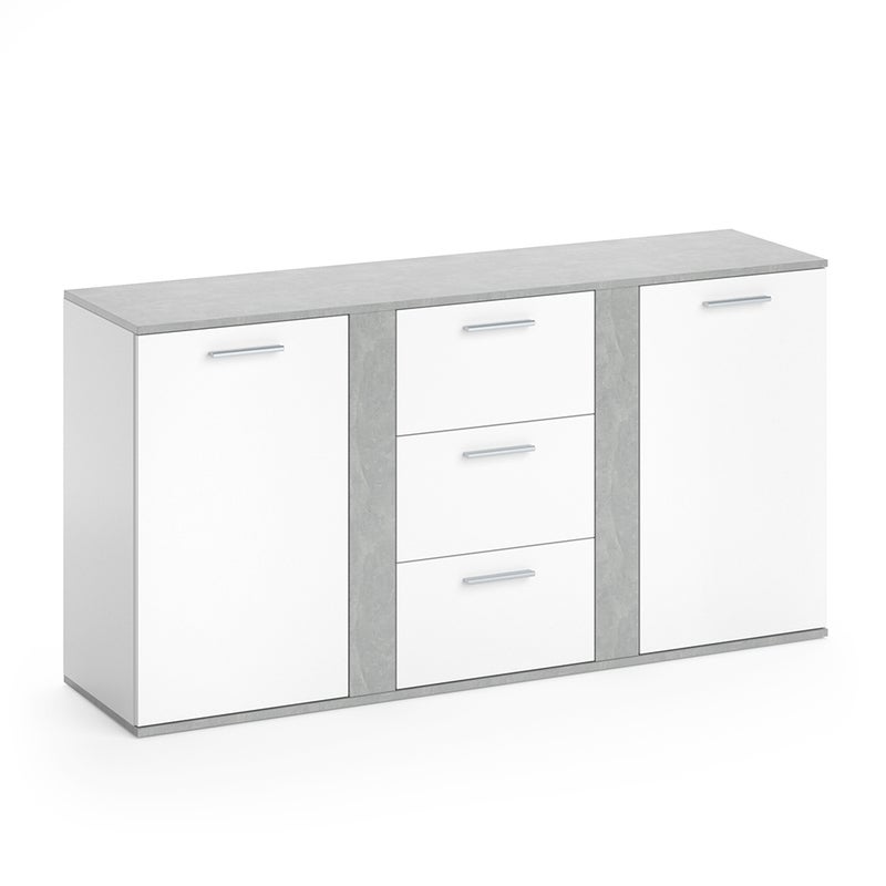 Vicco Kredens Novelli, Beton, 40 x 80 cm z szufladami