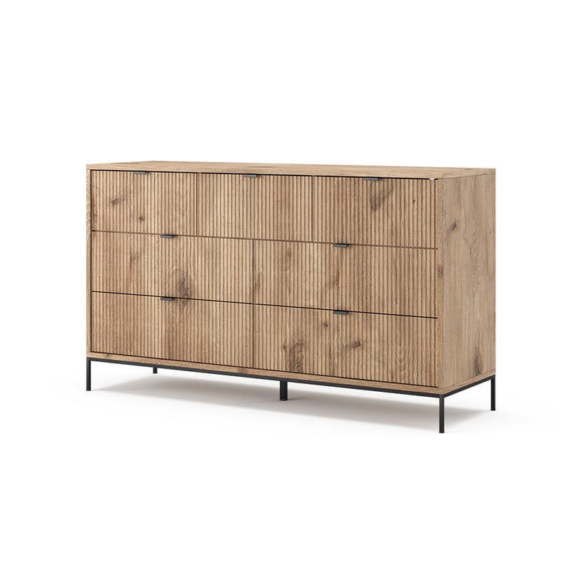 Vicco Komoda Eliza, Viking Oak, 42 x 81 cm z 7 szufladami
