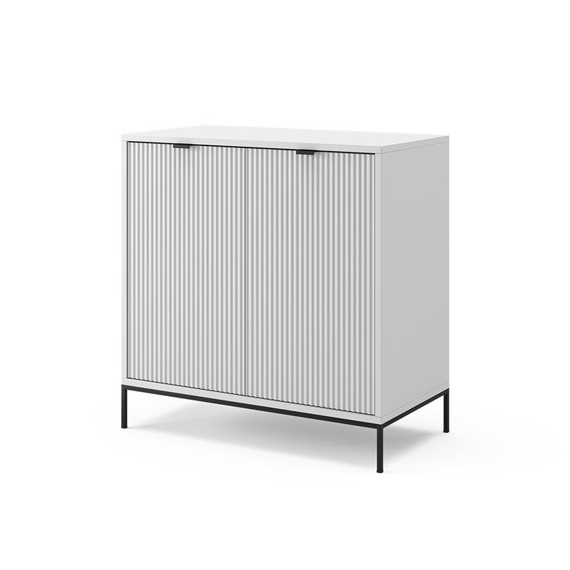 Vicco Komoda z szufladami Eliza, Biały, 42 x 81.2 cm z 2 drzwiami