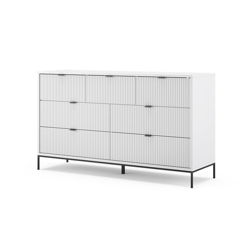 Vicco Kredens Eliza, Biały, 42 x 81 cm z 7 szufladami
