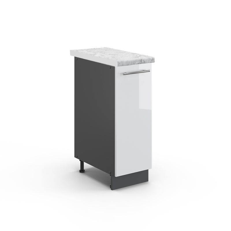 Vicco Szafka apteczna Fame-Line, Biały wysoki połysk, 30 cm , BP Marmur