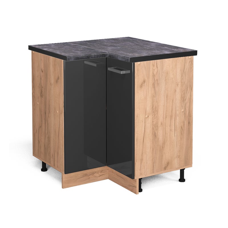 Vicco Szafka narożna R-Line, Antracyt wysoki połysk, 75.6 cm , BP Antracyt