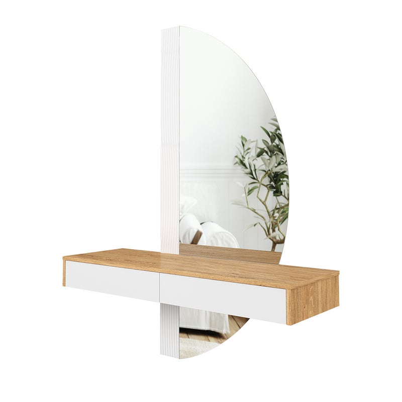 Vicco Stół toaletowy Melisa, Biały, 120 cm z oświetleniem LED