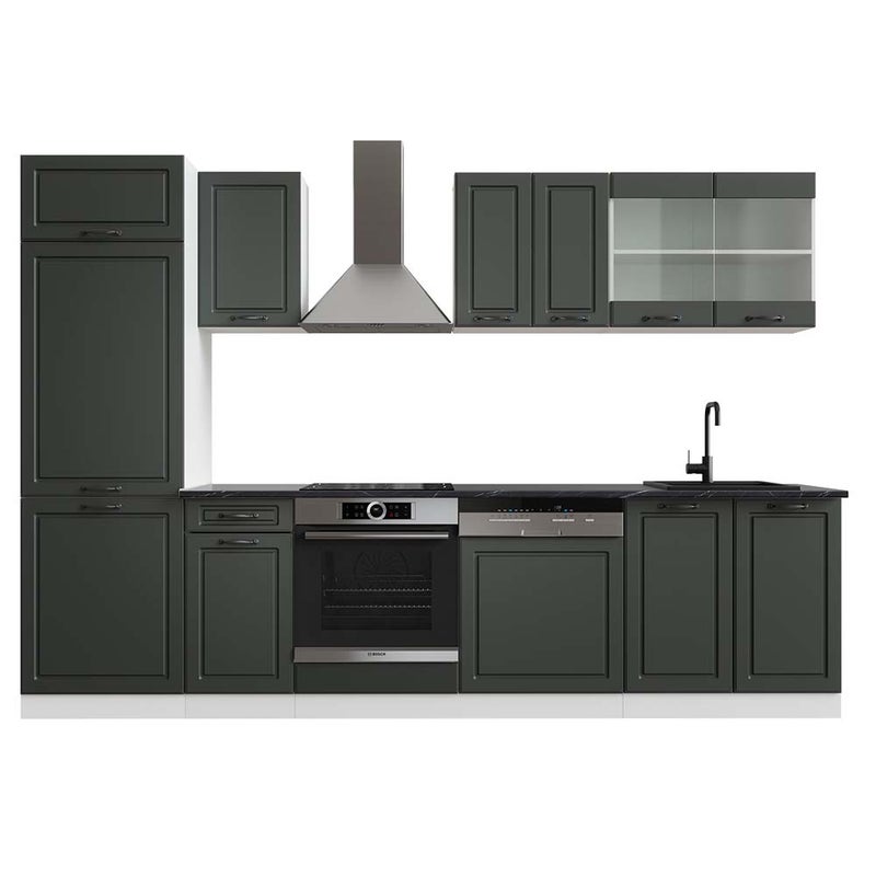 Vicco Aneks kuchenny R-Line, Antracytowy dom wiejski/biały, 300 cm , BP Antracyt