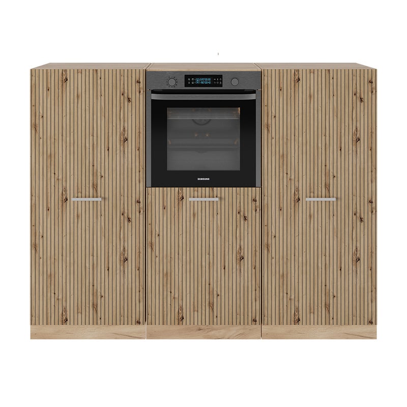 Vicco Blok kuchenny R-Line, Dąb Artisan/Dąb Goldkraft, 180 cm bez blatu roboczego