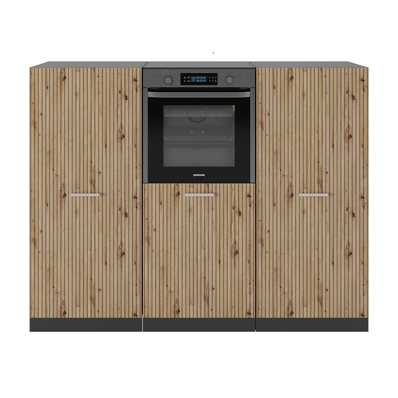 Vicco Blok kuchenny R-Line, Artisan dąb/antracyt, 180 cm bez blatu roboczego