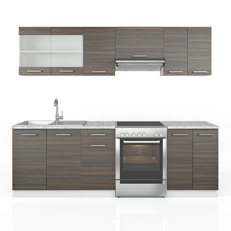 Vicco Szafka kuchenna Raul, Szlachetny szary/biały, 240 cm , BP Marmur