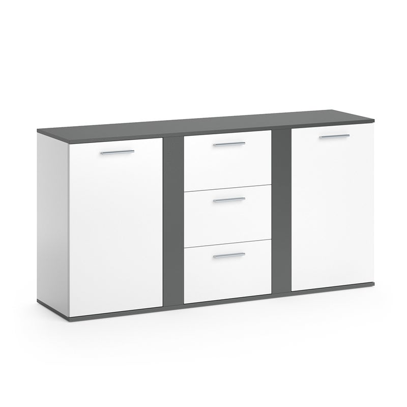 Vicco Kredens Novelli, Antracyt, 40 x 80 cm z szufladami