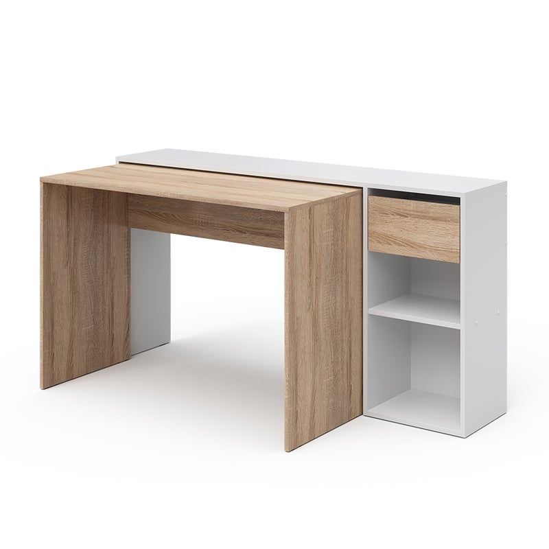 Vicco Biurko Ben, Biały/Sonoma, 145 x 46.4 cm