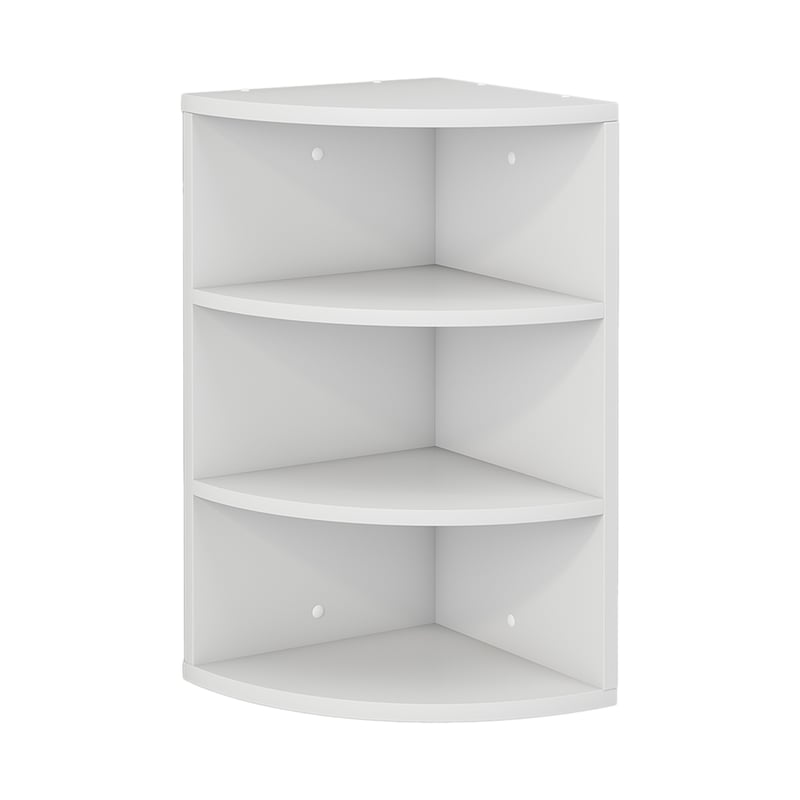 Vicco Półka narożna Fabienne, Biały, 30 x 60 cm 3 przedziały