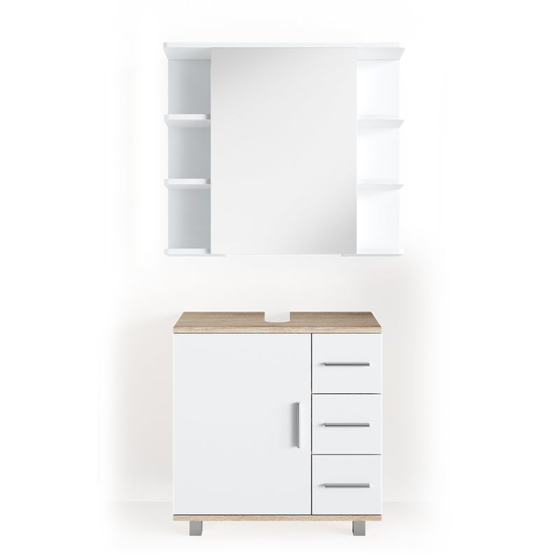 Vicco Zestaw mebli łazienkowych Ilias, Sonoma, 2 części