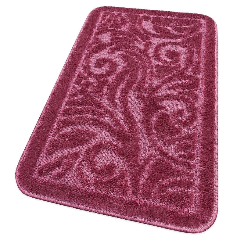 Mata łazienkowa Antypoślizgowy Absorbent 50x80 Cm Barokowy Jednolity Kolor Fioletowy