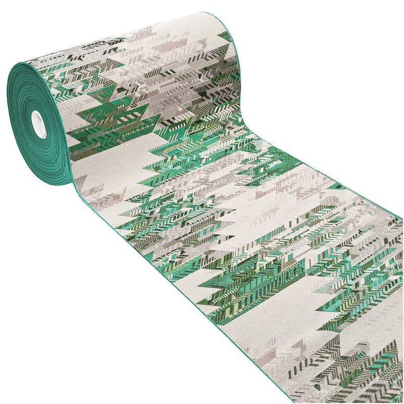 Dywan Kuchenny 54x190 Cm Tkanina Gobelinowa Antypoślizgowy 100% Made in Italy Etyczny Zielony