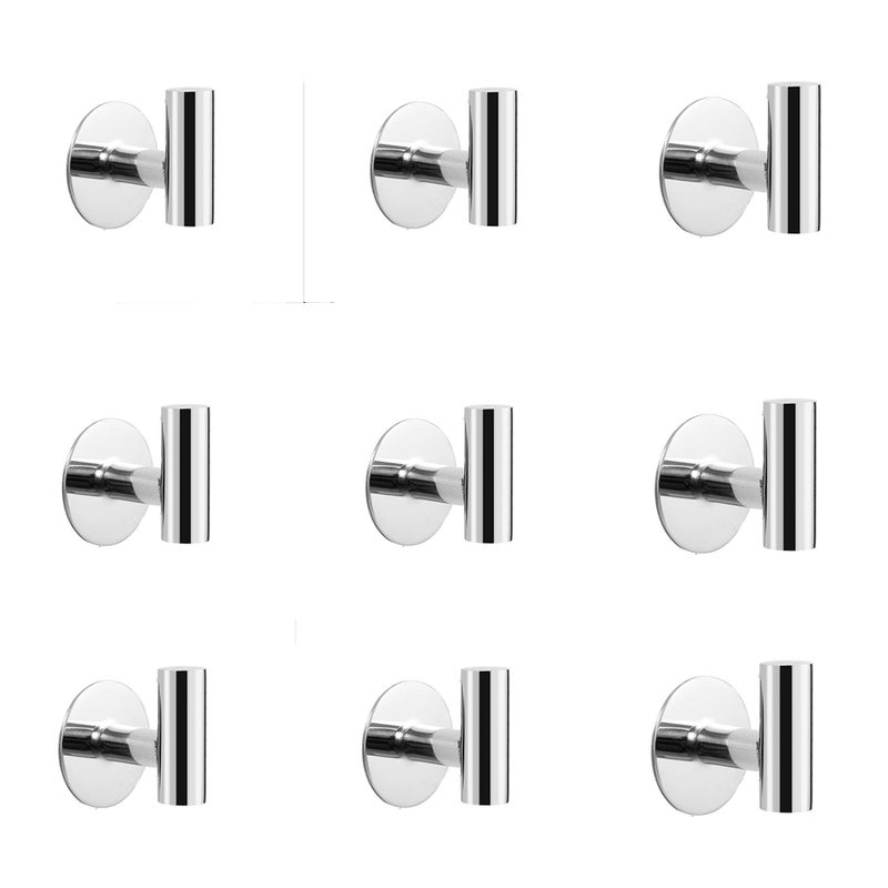 9 sztuk Haczyki na ręczniki Łazienka Haczyki na ręczniki Haczyki na płaszcze Haczyki ścienne Matowe złoto Stal nierdzewna 304 Haczyk