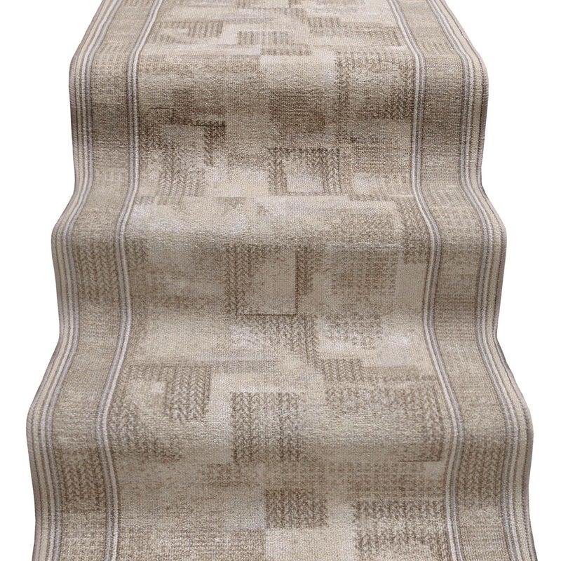 Biegacz Schodowy 67x40 Cm Schody Wejście Burta Dywan Korytarz Kroki Antypoślizgowe Beżowy