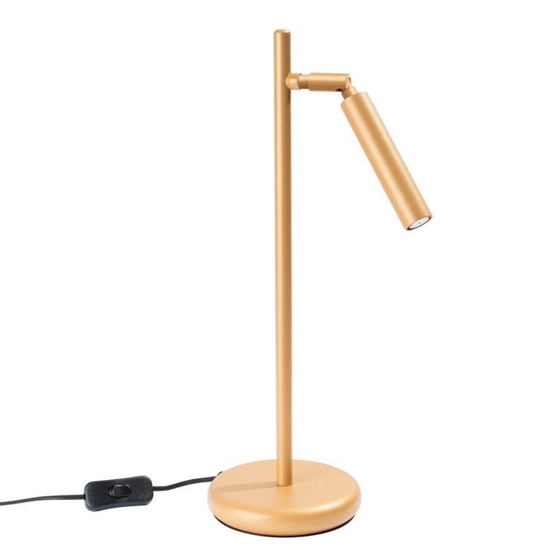 Lampka biurkowa nowoczesna złota ruchomy klosz włącznik 1xG9 8W PASTELO Sollux Lighting