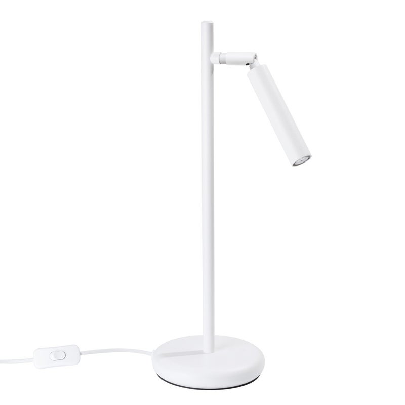 Lampka biurkowa nowoczesna biała ruchomy klosz włącznik 1xG9 8W PASTELO Sollux Lighting