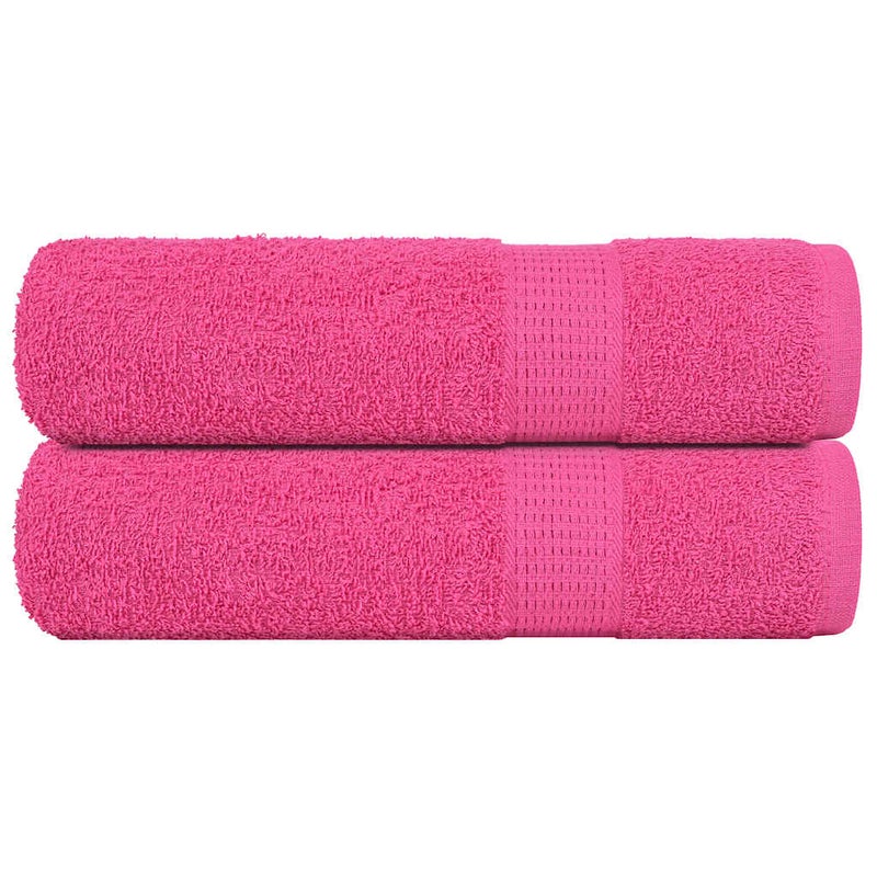 Ręczniki do rąk, FROGN, 2 szt, różowe, 50x100 cm, 360 g/m² vidaXL
