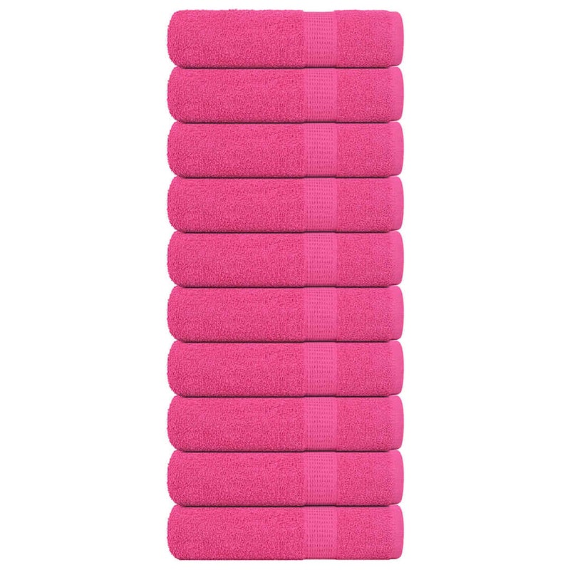 Ręczniki kąpielowe, FROGN, 10 szt, różowe, 70x140 cm, 360 g/m² vidaXL