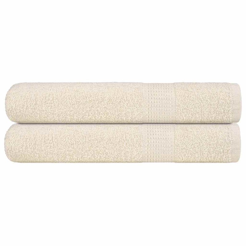 Ręczniki, FROGN, 2 szt, kremowe, 100x200 cm, 360 g/m² vidaXL