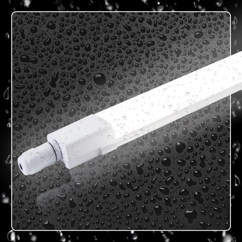 NETTLIFE Lampa sufitowa LED 120CM do pomieszczeń wilgotnych 36W IP65 biała neutralna 4000K