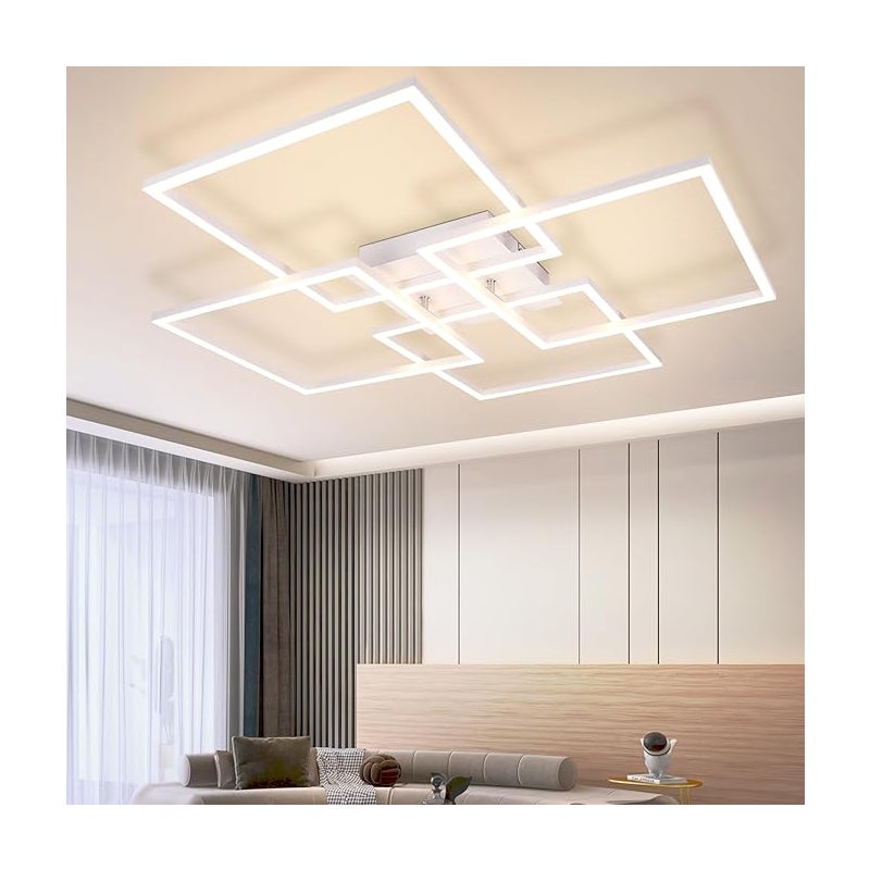 NETTLIFE Lampa sufitowa LED 4 nowoczesna biała 32W 3000K