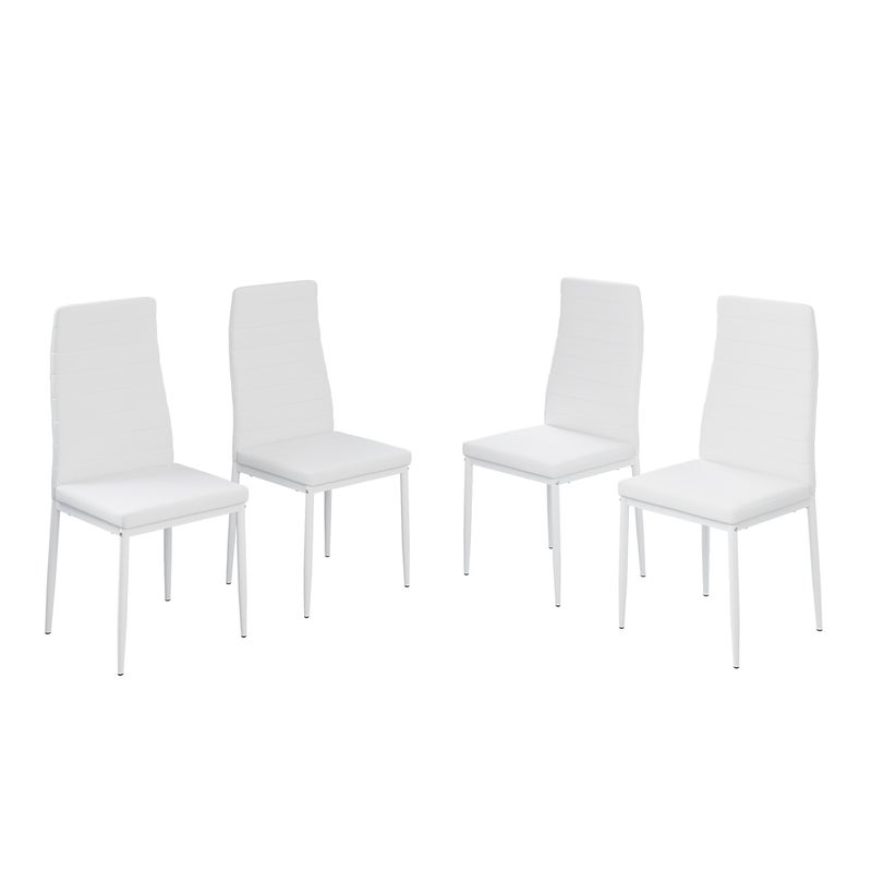 Vicco Krzesło do jadalni Grand, Biały, 42.5 x 48 cm Zestaw 4