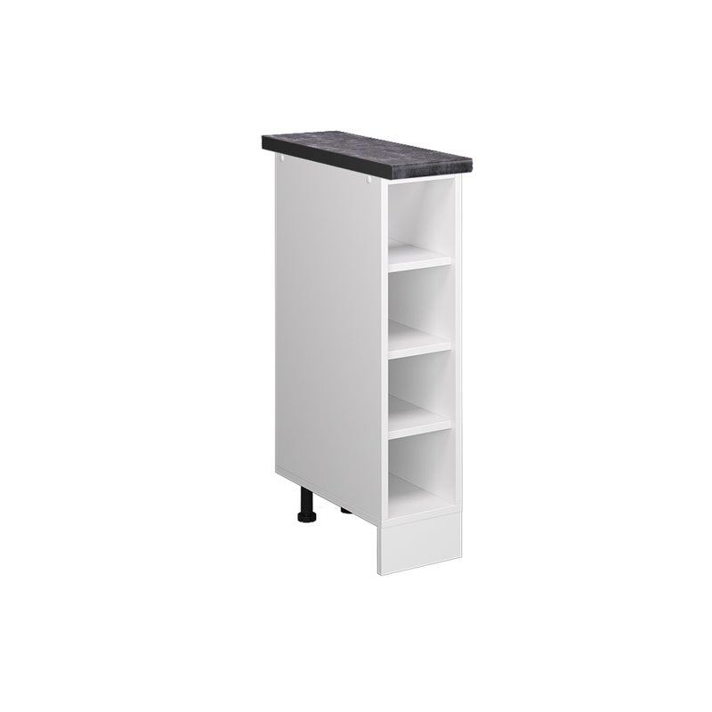 Vicco Półka kuchenna R-Line, Biały, 20 cm , BP Antracyt