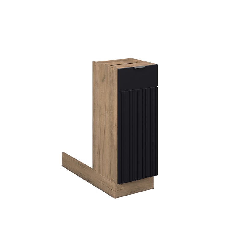 Vicco Wyspa kuchenna Fame-Line, Czarne paski, 30 cm bez blatu roboczego