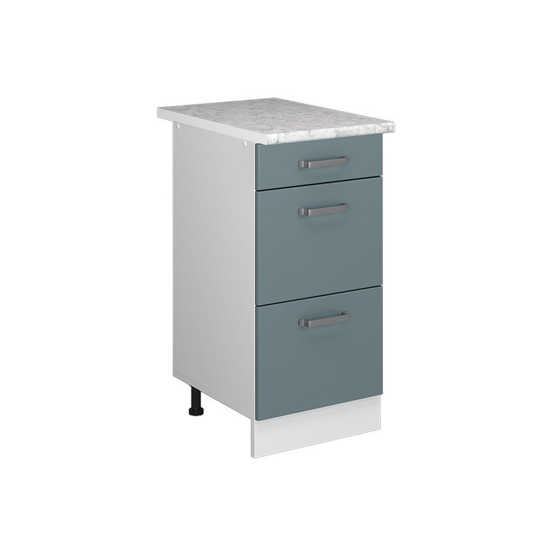 Vicco Uniwersalna jednostka bazowa R-Line, Niebiesko-szary, 40 cm z szufladami