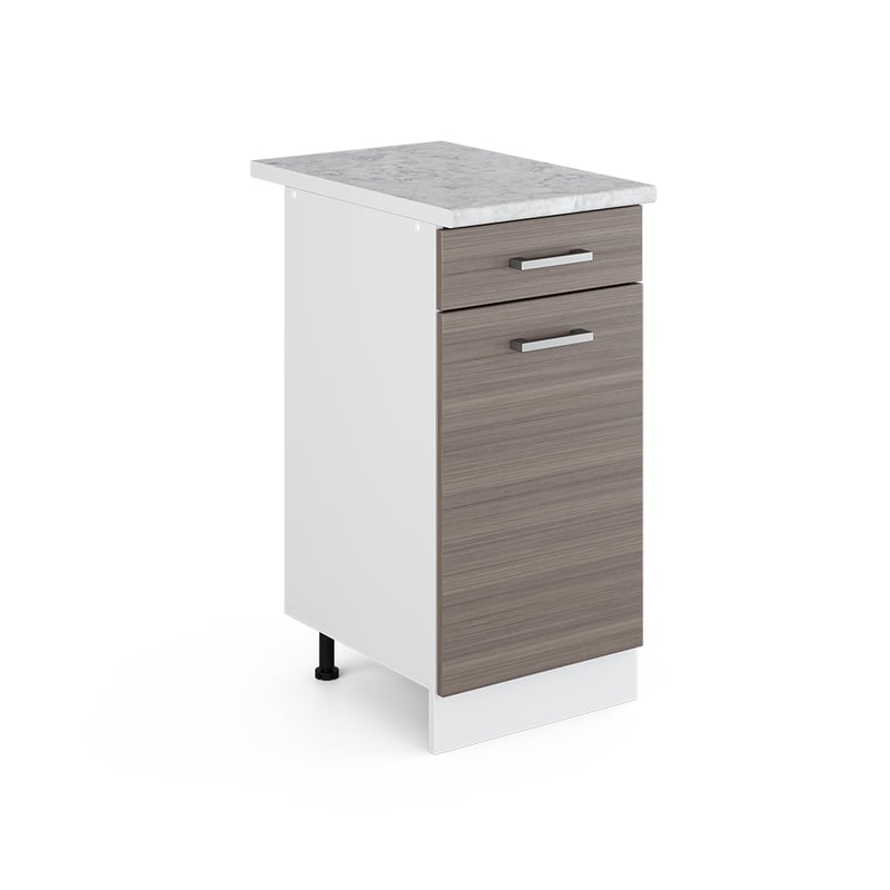 Vicco Uniwersalna jednostka bazowa R-Line, Szary, 40 cm z szufladą, z blatem roboczym