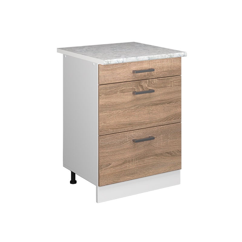 Vicco Uniwersalna jednostka bazowa R-Line, Sonoma, 60 cm z szufladami