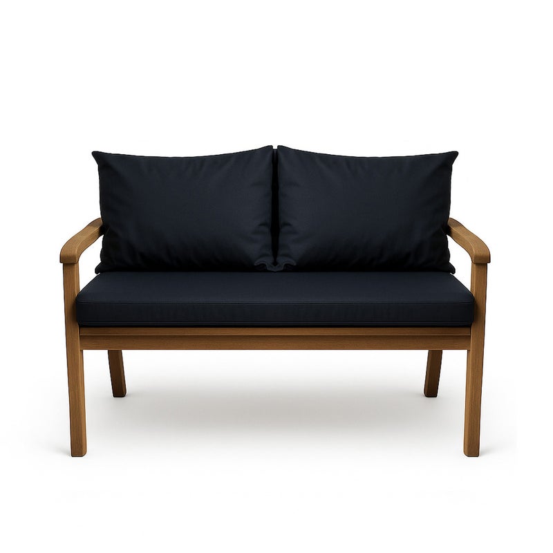 Poduszka ogrodowa na ławkę 110x50x50cm poduszka na meble ogrodowe granatowa, poduszka na balkon taras, poducha ogrodowa na huśtawkę