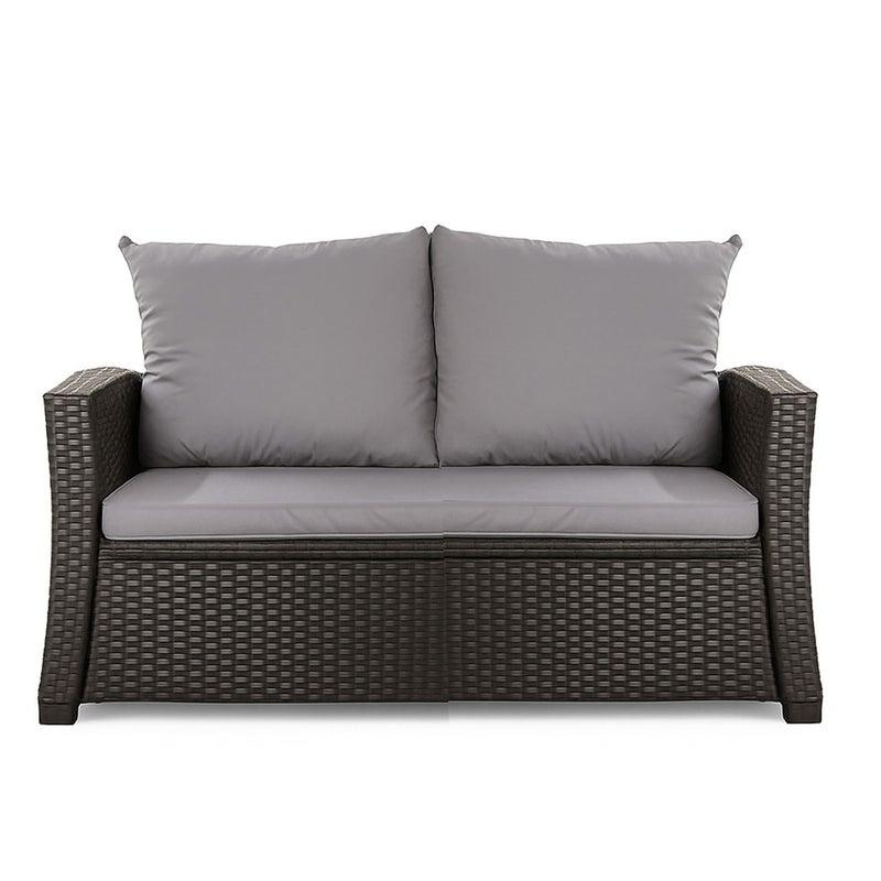 Poduszka ogrodowa na sofę rattanową 130x50x50cm poduszka na meble rattanowe jasna szara, poduszka na balkon taras, poduszki na meble ogrodowe