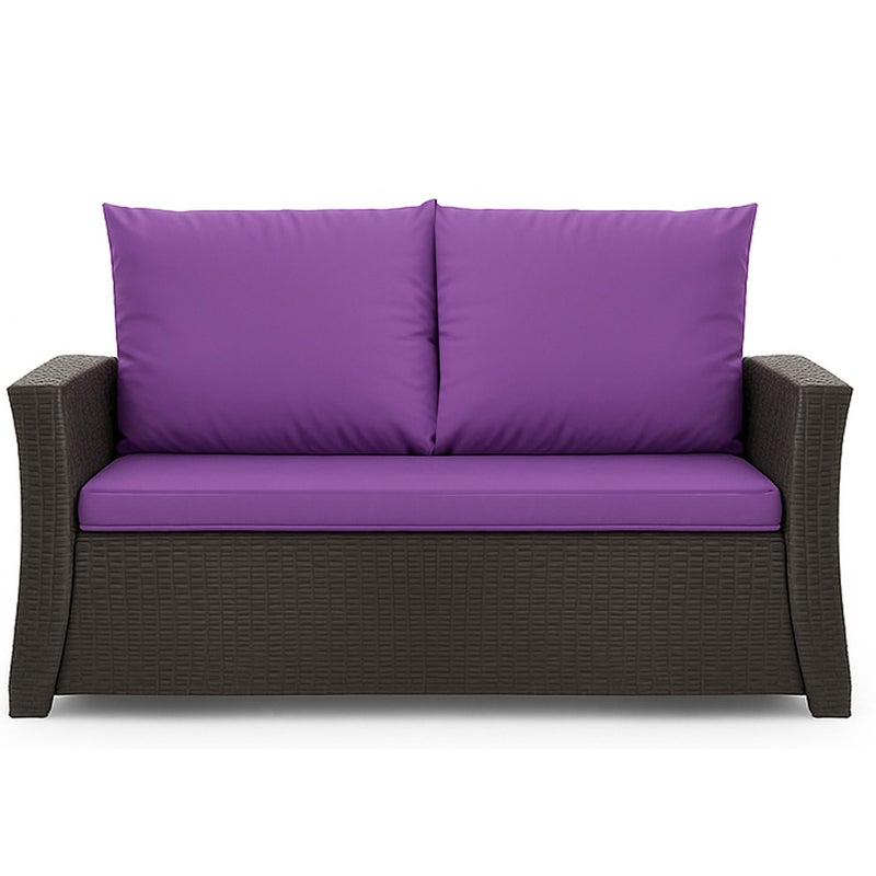 Poduszka ogrodowa na sofę rattanową 120x50x50cm poduszka na meble rattanowe fioletowa, poduszka na balkon taras, poduszki na meble ogrodowe