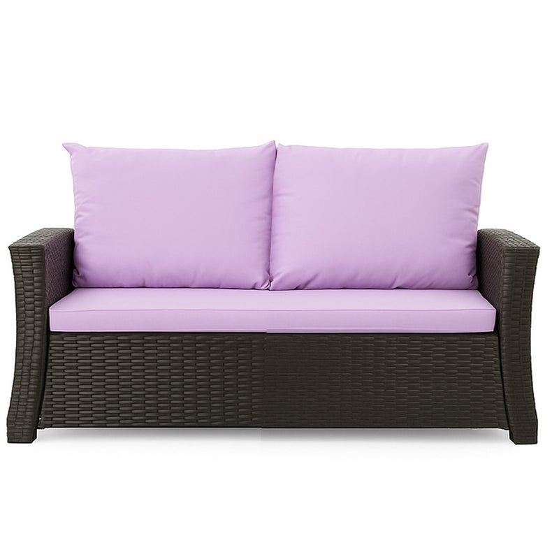 Poduszka ogrodowa na sofę rattanową 100x60x50cm poduszka na meble rattanowe fioletowa, poduszka na balkon taras, poduszki na meble ogrodowe