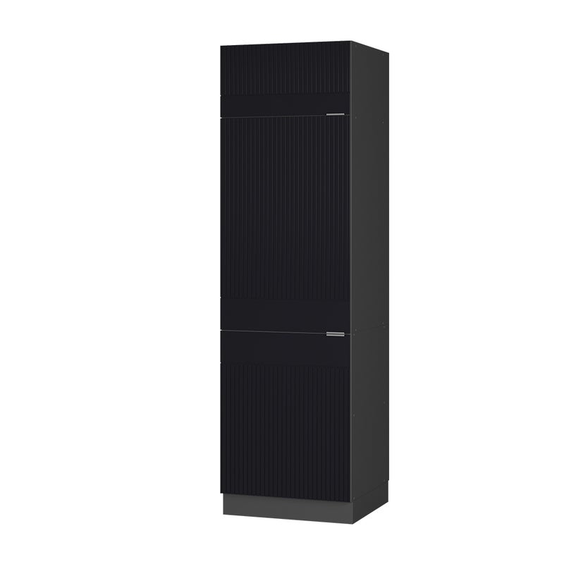 Vicco Szafka na lodówkę Fame-Line, Czarne paski, 60 cm