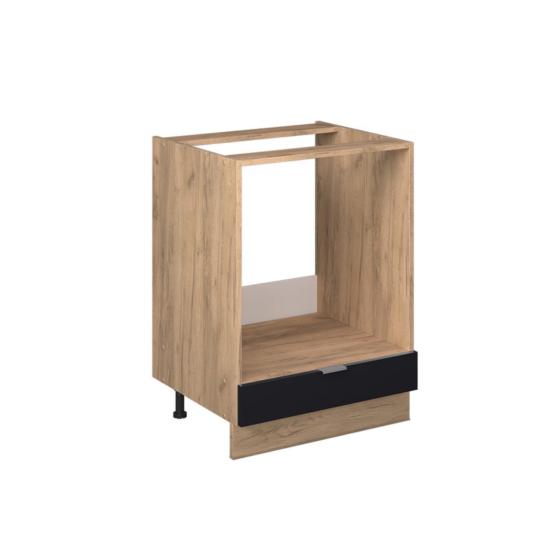 Vicco Szafka kuchenna Fame-Line, Czarne paski, 60 cm bez blatu roboczego